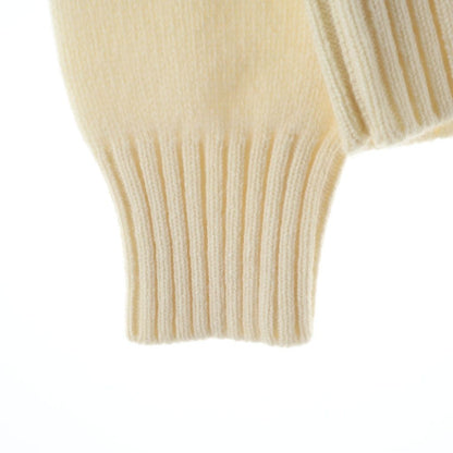 Celine Cashmere Knit Zip Up Hoodie Ivory — view 6