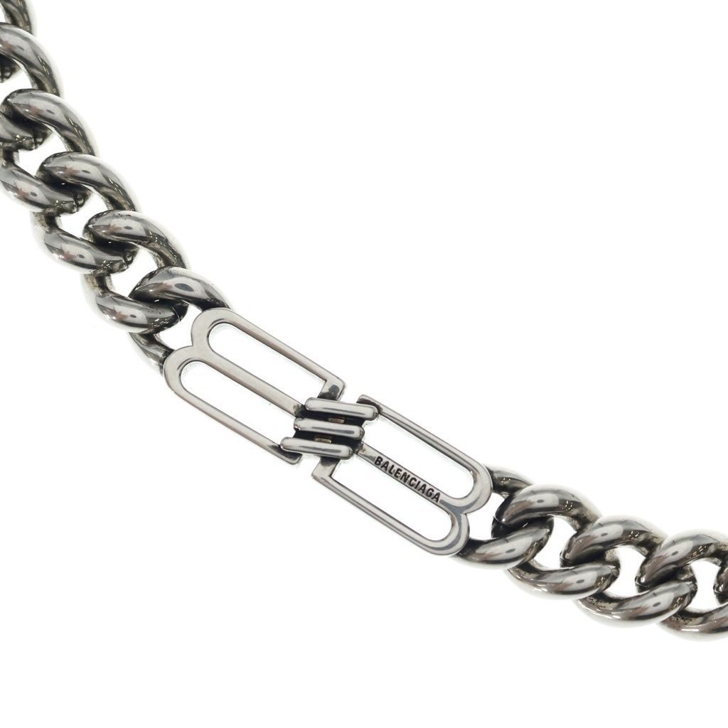 Balenciaga BB Icon Chain Necklace Silver