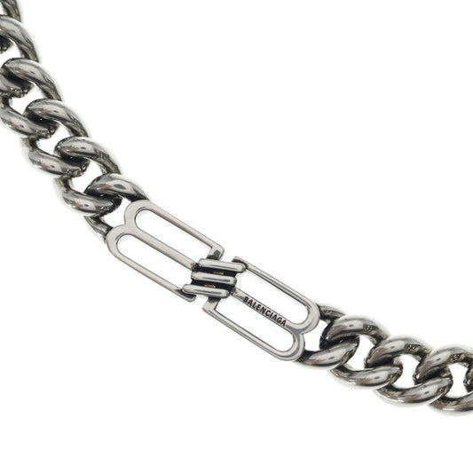 Balenciaga BB Icon Chain Necklace Silver