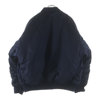 Prada Re-Nylon Bomber Jacket Navy — view 2