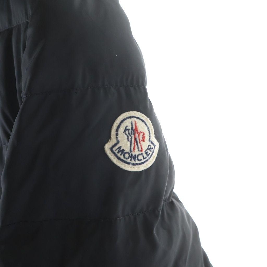 Moncler Flammette Jacket Flamette Zip Up Nylon Down Black — view 6