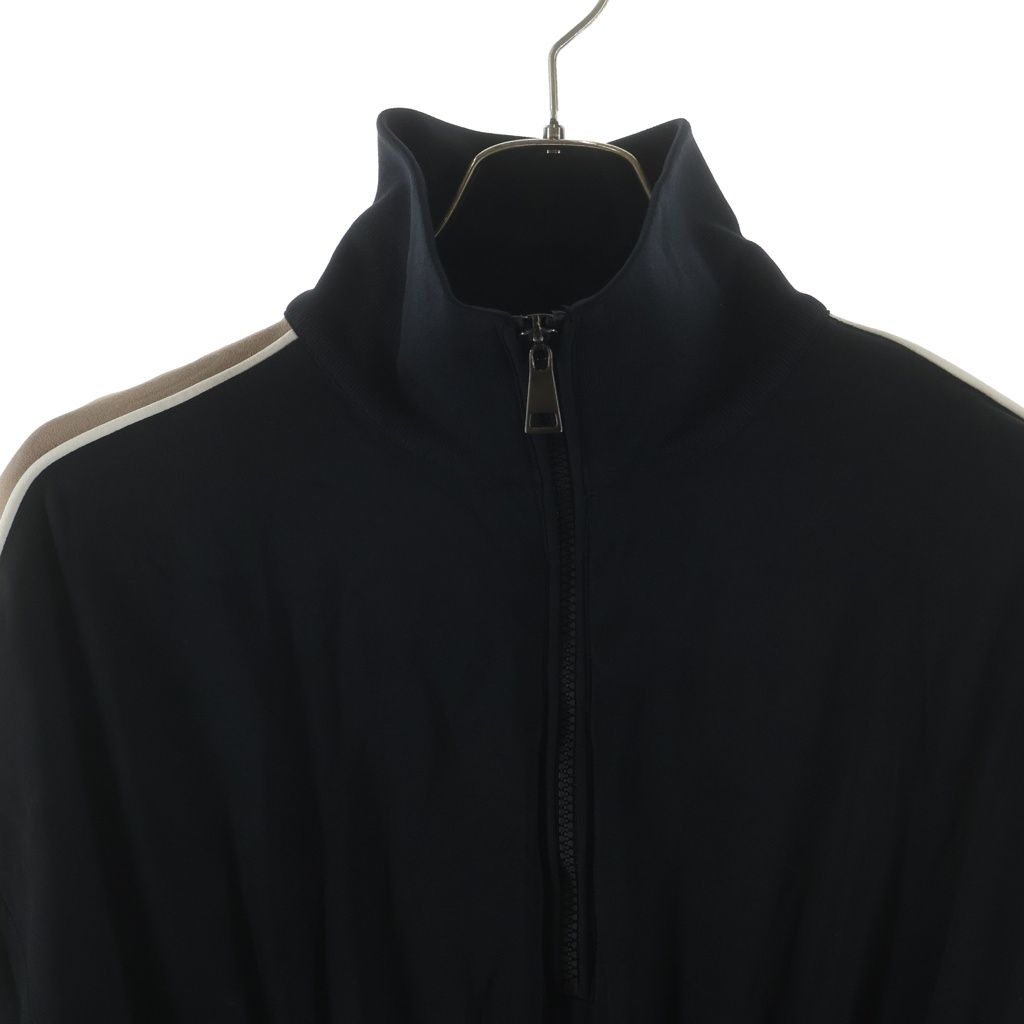 Moncler Abito Half Zip Up Track Jacket Dress Black — view 3