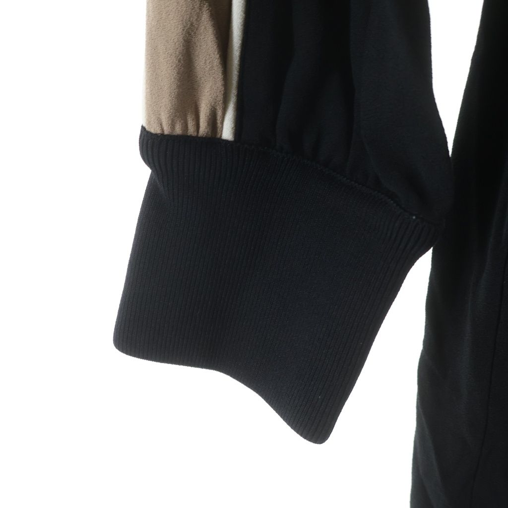 Moncler Abito Half Zip Up Track Jacket Dress Black — view 6