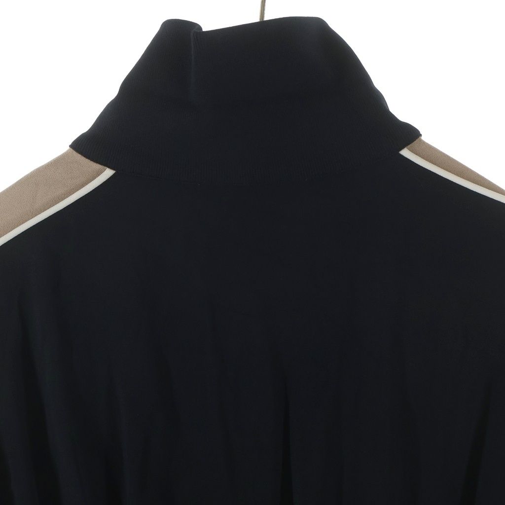 Moncler Abito Half Zip Up Track Jacket Dress Black — view 4