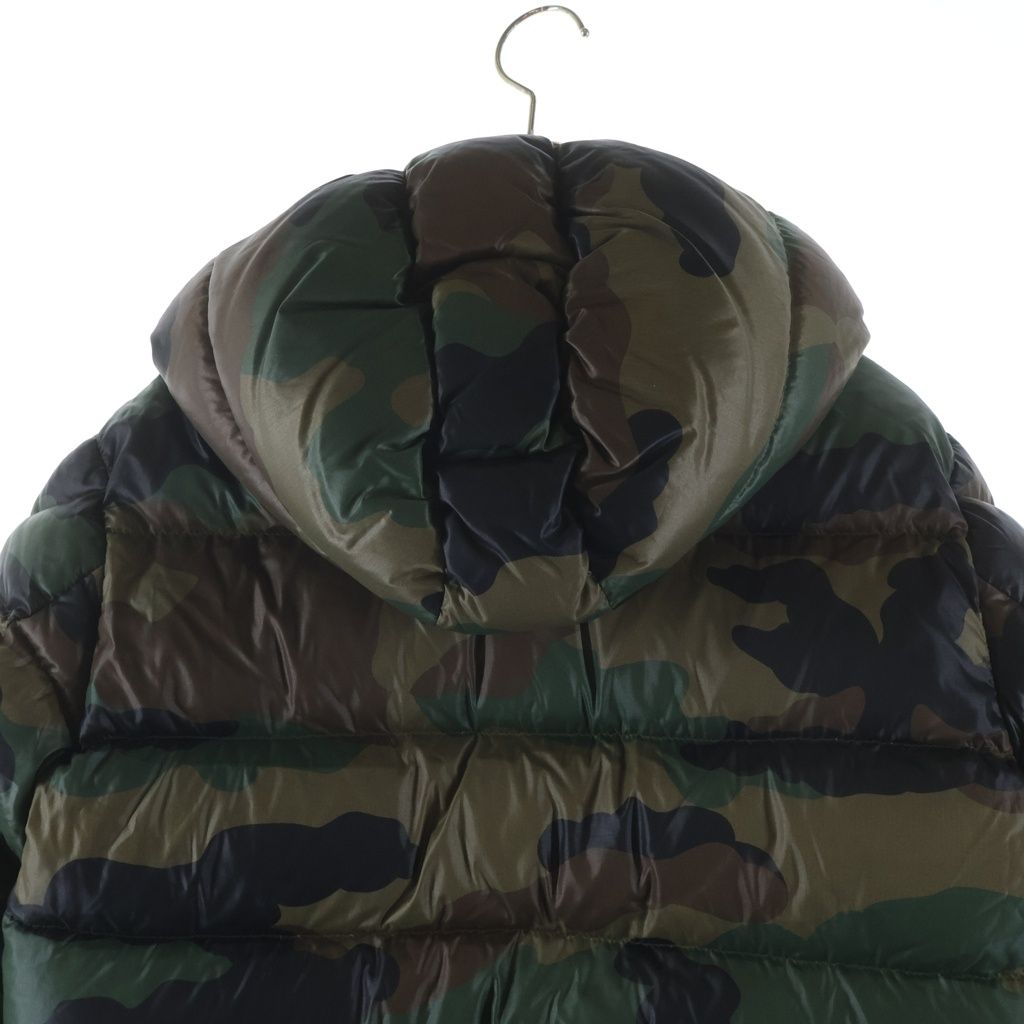 Moncler Blier Camouflage Nylon Down Jacket Khaki — view 4