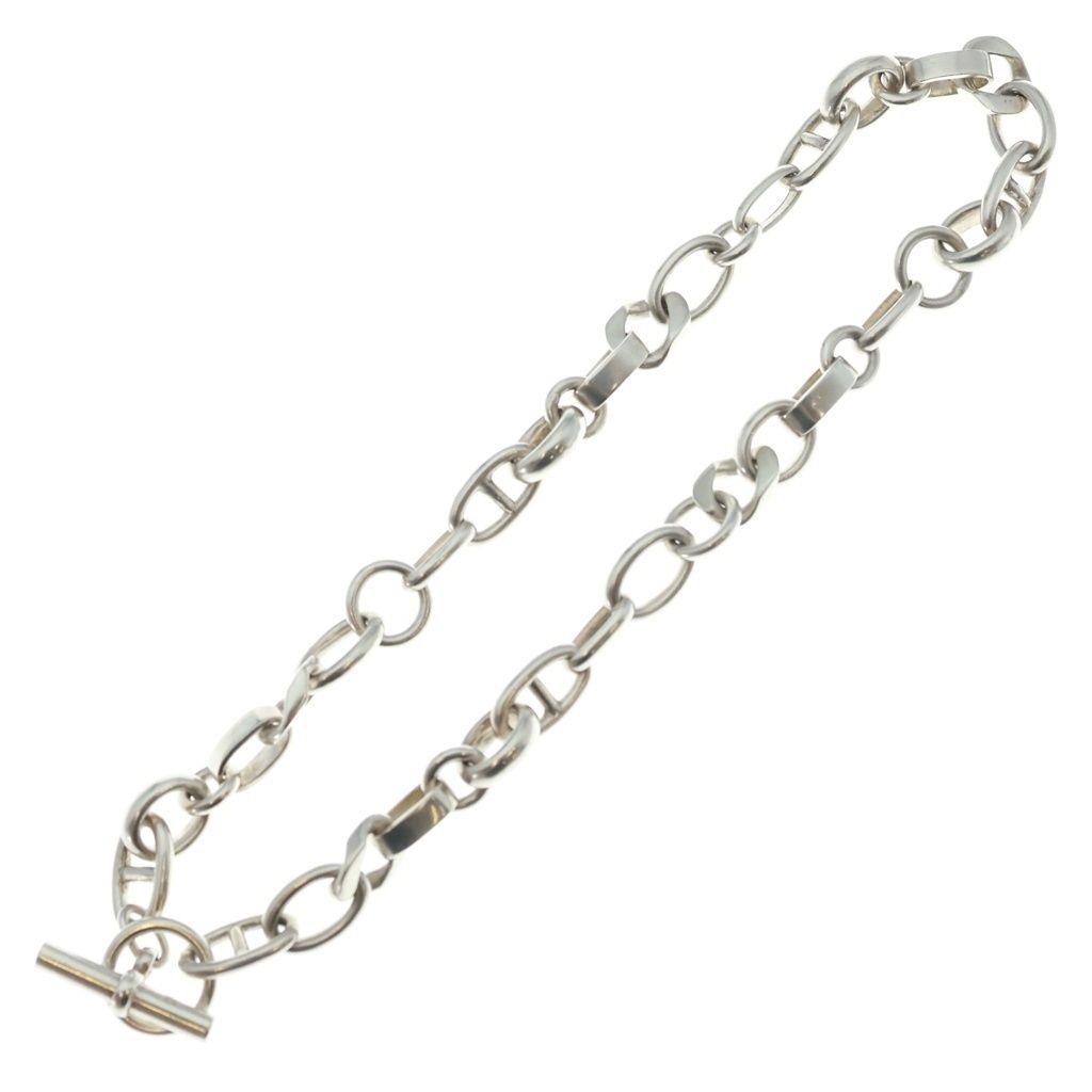 Hermes Vintage Area Necklace PM Silver — view 2