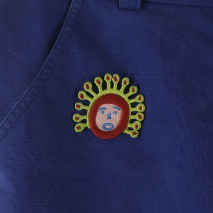 Louis Vuitton YK Yayoi Kusama Monogram Wappen Cargo Pants Blue — view 4
