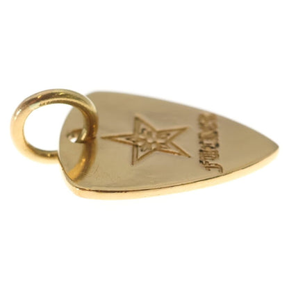 Chrome Hearts 22k Guitar Pick Star Faqqa Pendant Gold — view 4