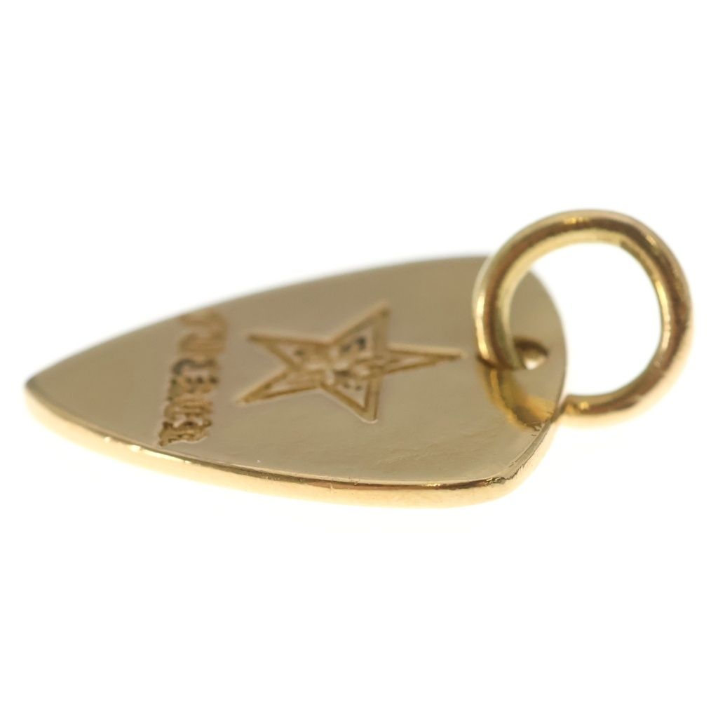 Chrome Hearts 22k Guitar Pick Star Faqqa Pendant Gold — view 3