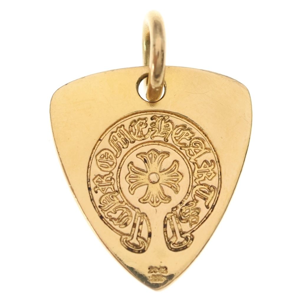 Chrome Hearts 22k Guitar Pick Star Faqqa Pendant Gold — view 2