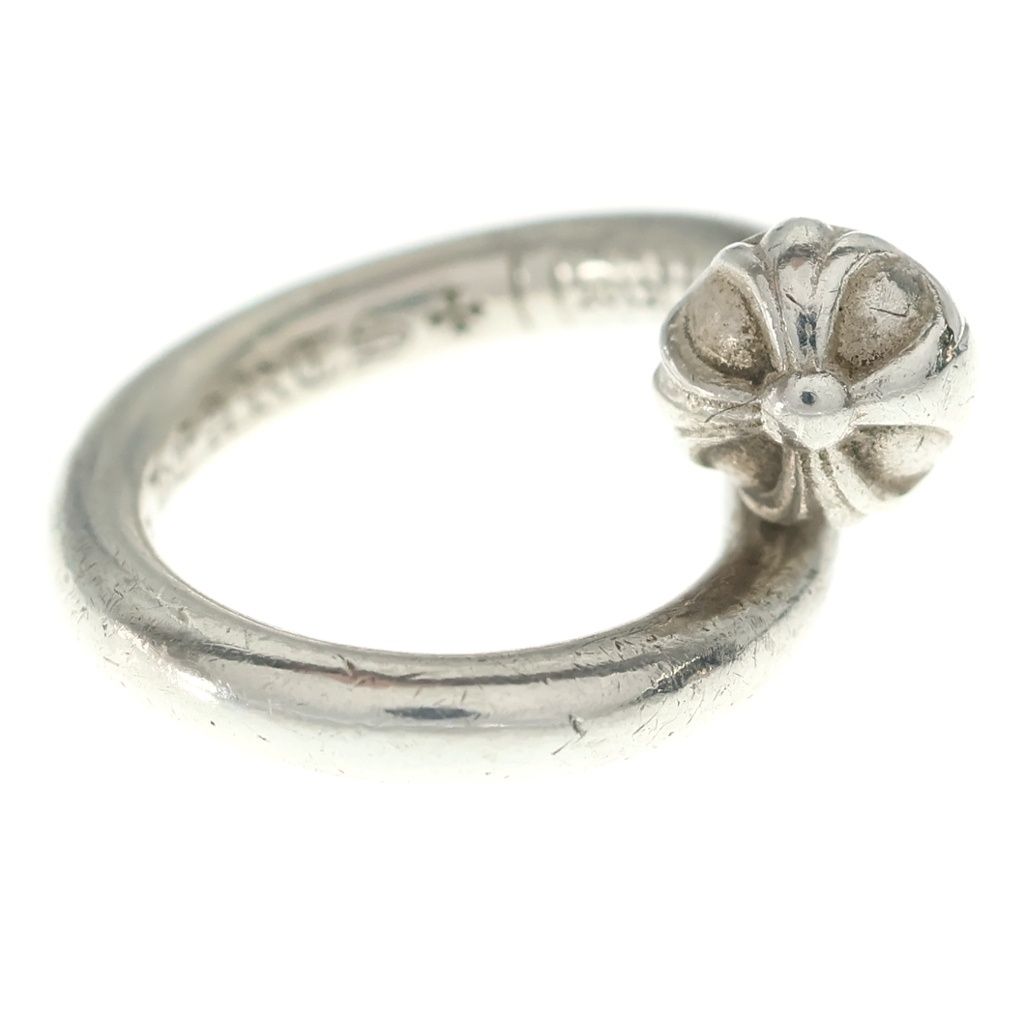 Chrome Hearts Nail Crsball Cross Ball Ring Silver — view 3