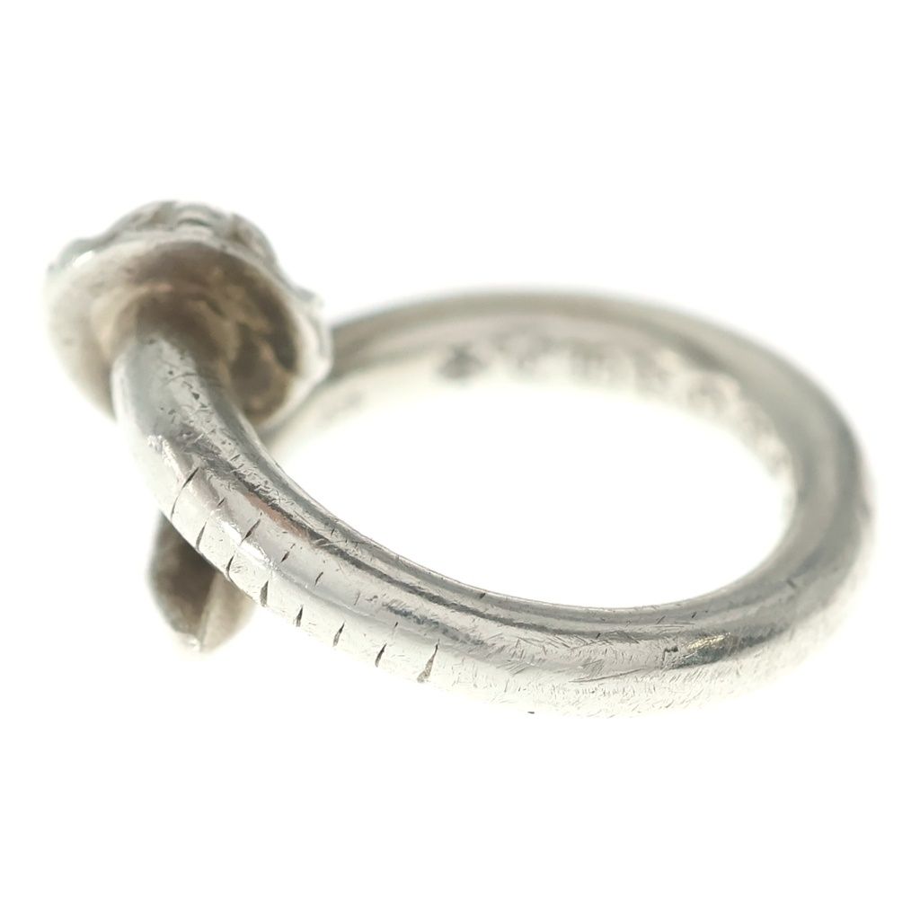 Chrome Hearts Nail Crsball Cross Ball Ring Silver — view 4