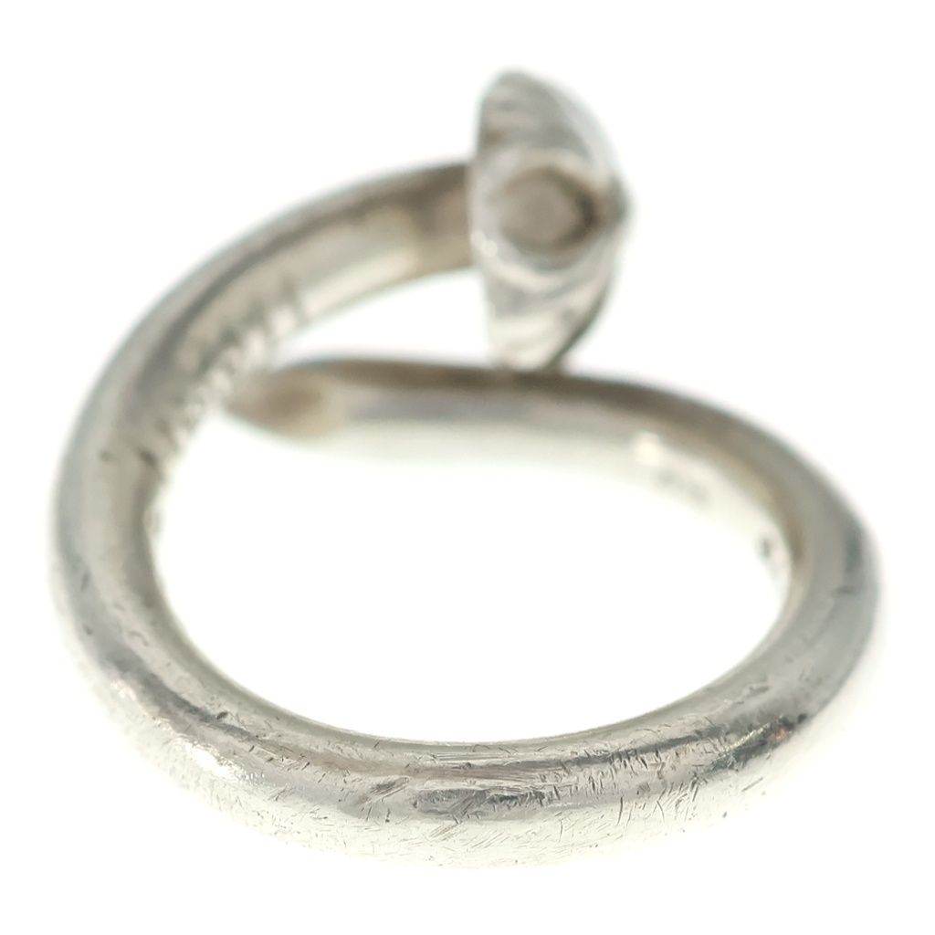 Chrome Hearts Nail Crsball Cross Ball Ring Silver — view 2