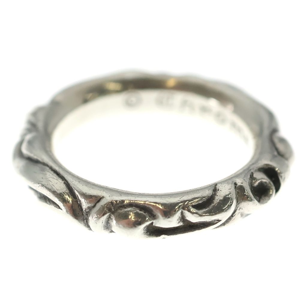 Chrome Hearts Scrl Band Scroll Ring Silver — view 4
