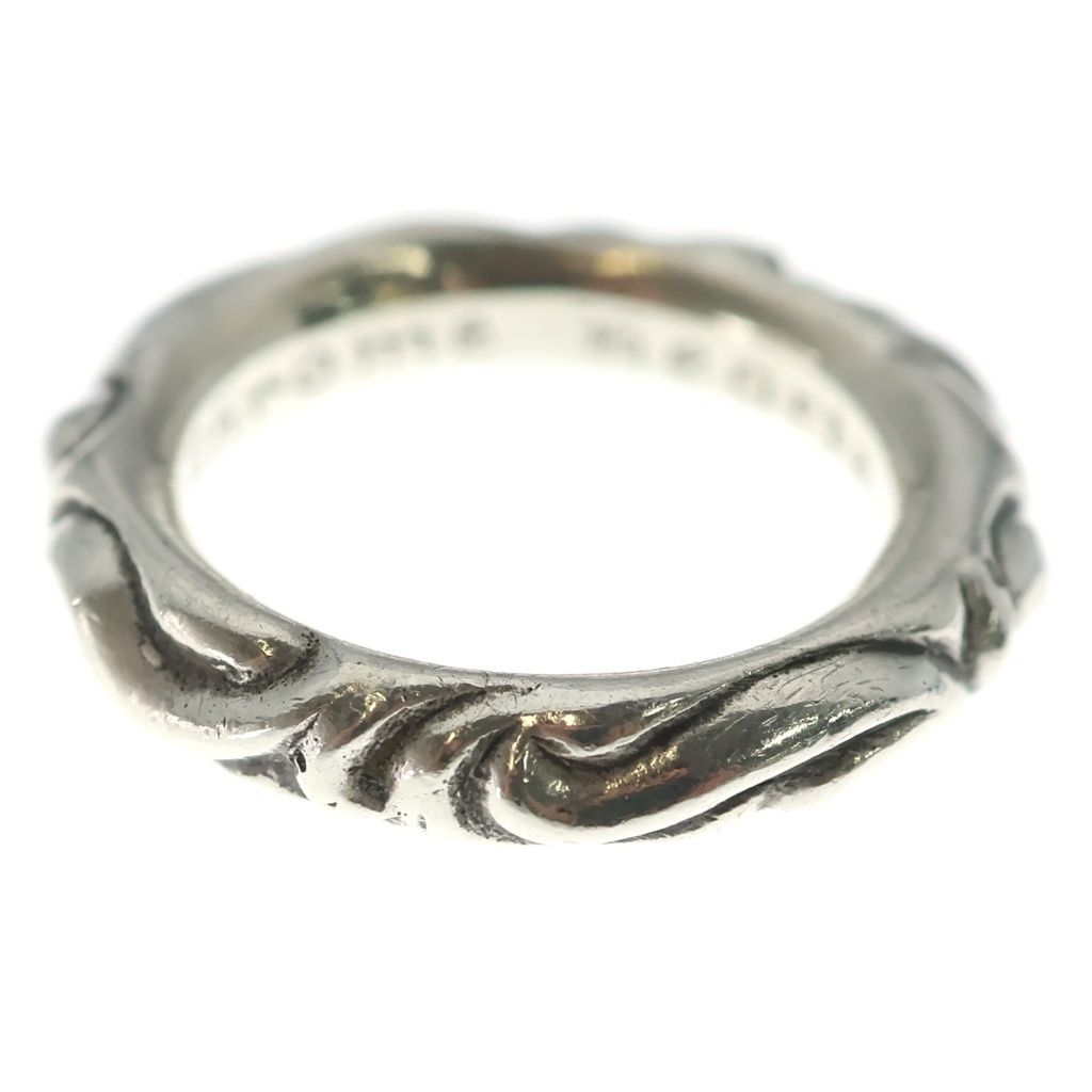 Chrome Hearts Scrl Band Scroll Ring Silver