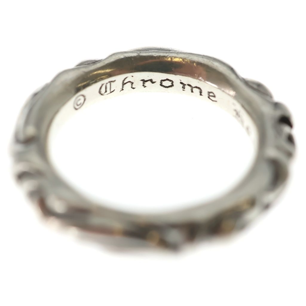 Chrome Hearts Scrl Band Scroll Ring Silver — view 5
