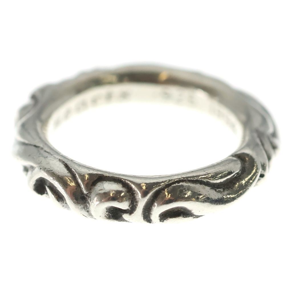 Chrome Hearts Scrl Band Scroll Ring Silver — view 3