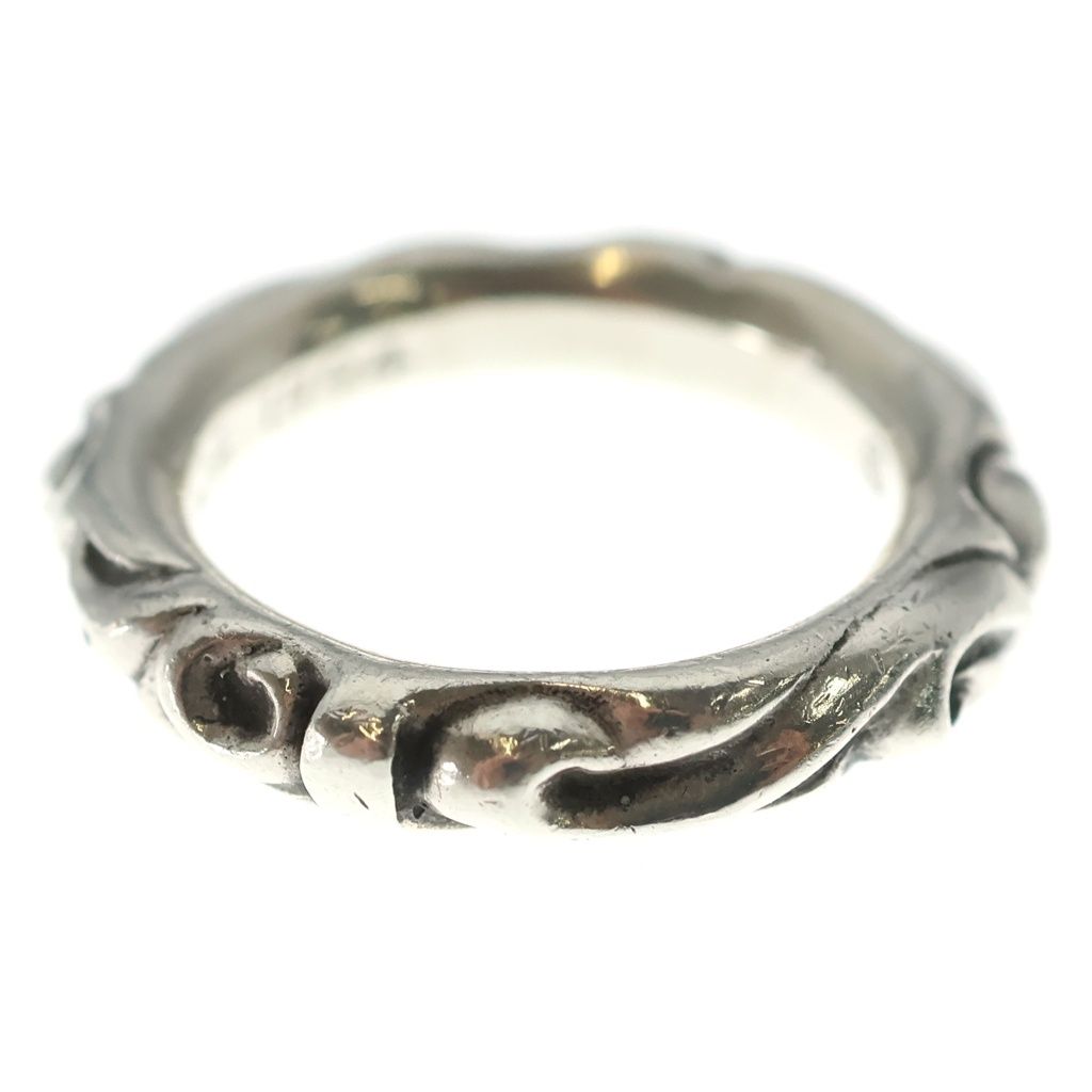 Chrome Hearts Scrl Band Scroll Ring Silver — view 2