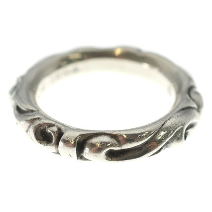 Chrome Hearts Scrl Band Scroll Ring Silver — view 2