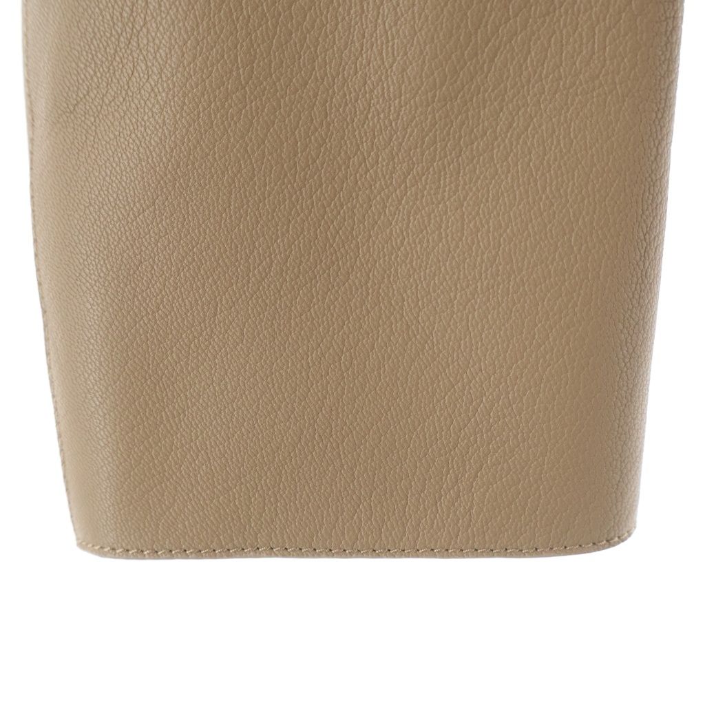 Hermes Goat Leather Silk Rayon Liner Zip Up Jacket Beige — view 5