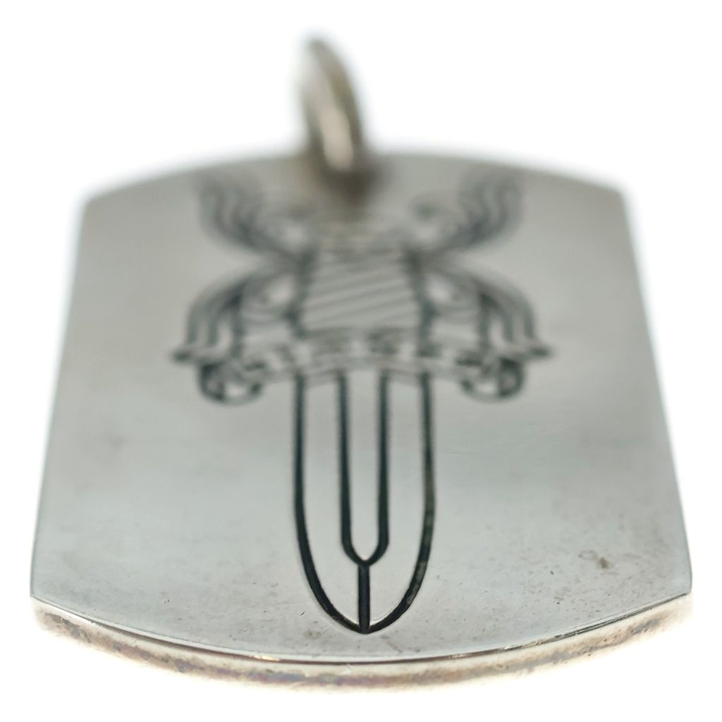 Chrome Hearts Kyosuke Himuro Large Dog Tag Daga Silver Pendant — view 5