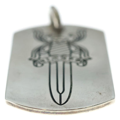 Chrome Hearts Kyosuke Himuro Large Dog Tag Daga Silver Pendant — view 5
