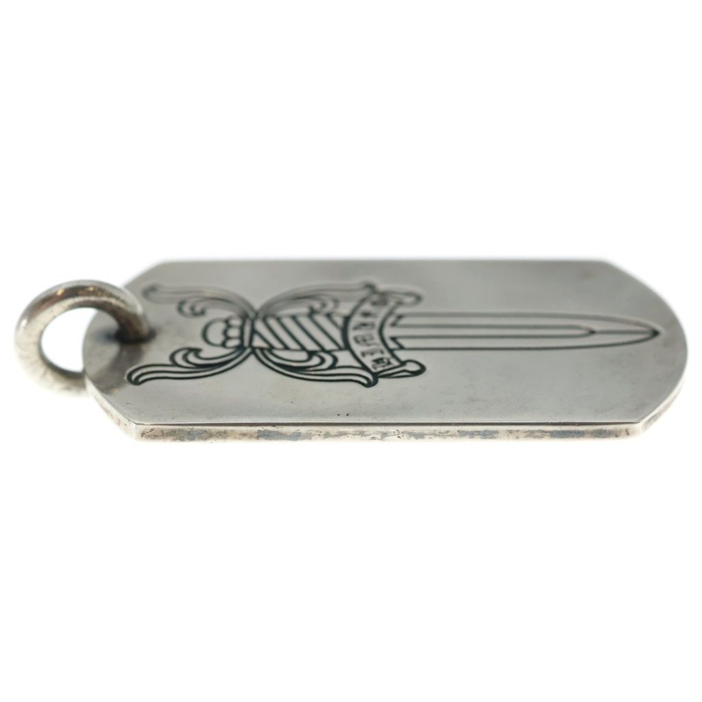 Chrome Hearts Kyosuke Himuro Large Dog Tag Daga Silver Pendant — view 4