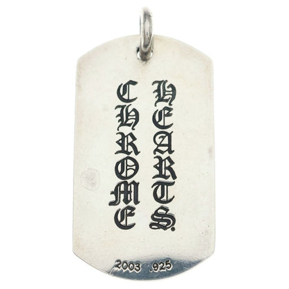 Chrome Hearts Kyosuke Himuro Large Dog Tag Daga Silver Pendant — view 2