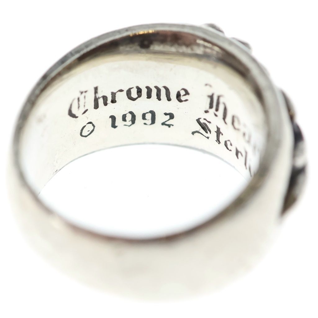 Chrome Hearts Flrl Crs Floral Cross Ring Silver — view 5