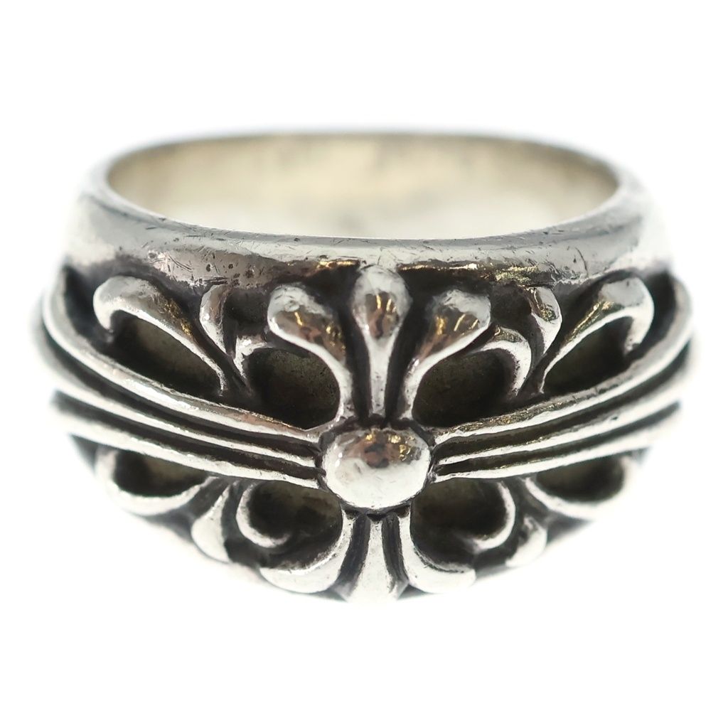 Chrome Hearts Flrl Crs Floral Cross Ring Silver — view 4