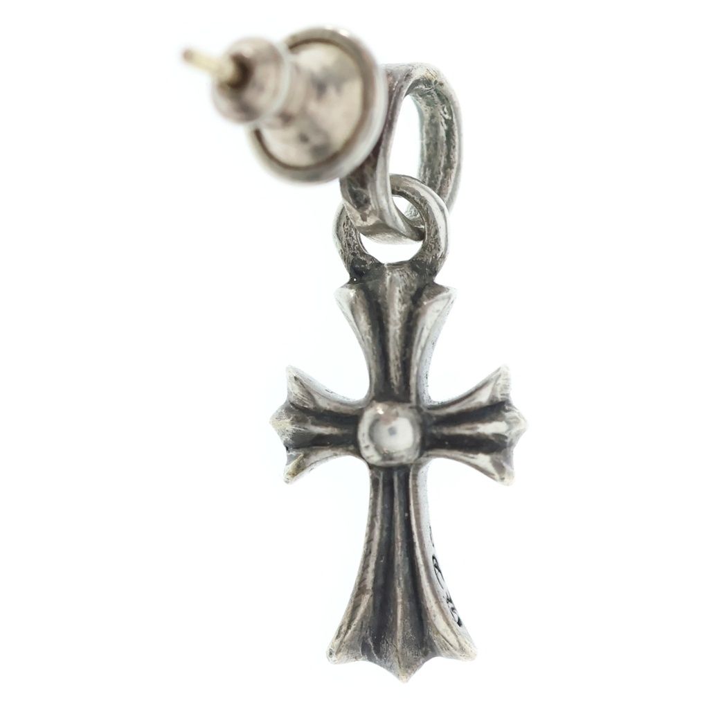 Chrome Hearts Bby Pprchn Baby Fat Cross Drop Earrings Silver — view 2