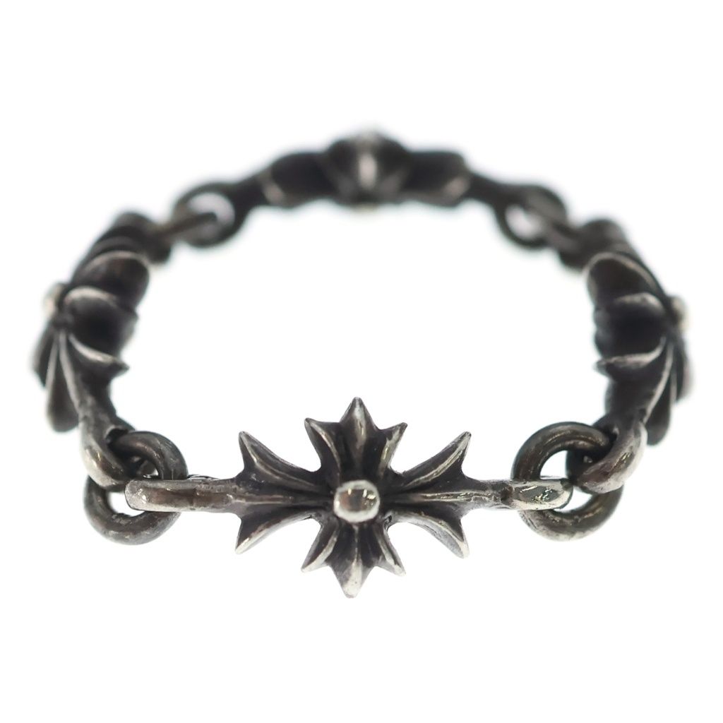 Chrome Hearts Tny CH Pls Tiny Ech Plus Ring Silver