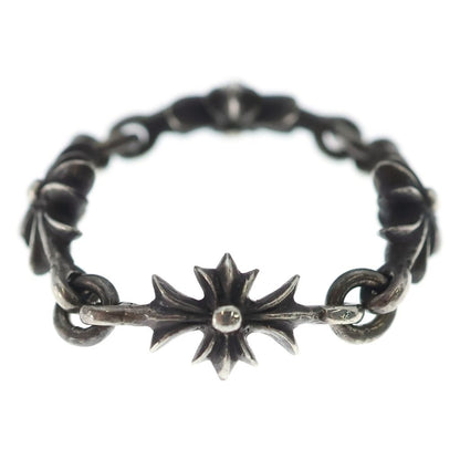 Chrome Hearts Tny CH Pls Tiny Ech Plus Ring Silver