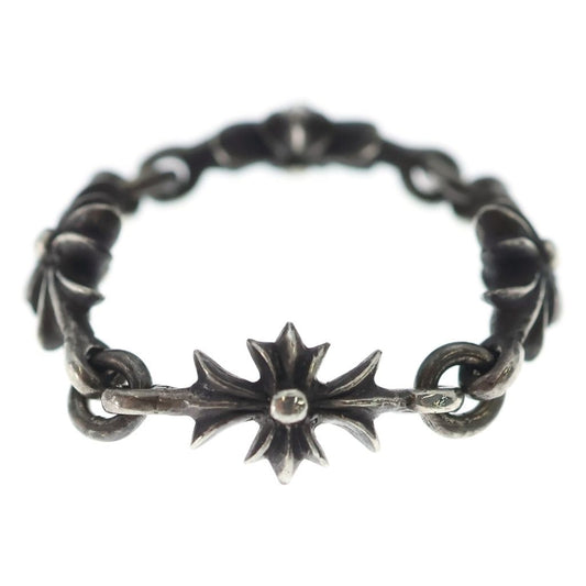 Chrome Hearts Tny CH Pls Tiny Ech Plus Ring Silver