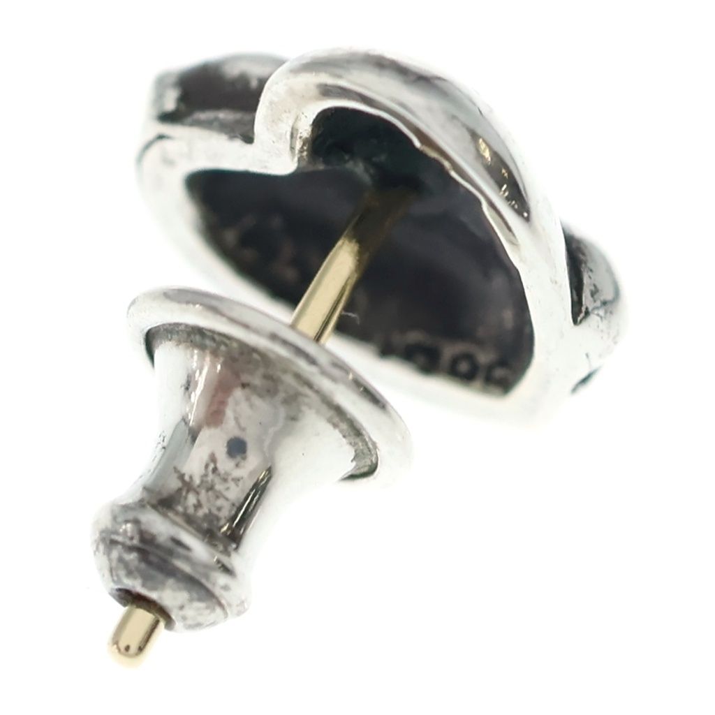 Chrome Hearts Stud Heart Earrings Silver — view 2