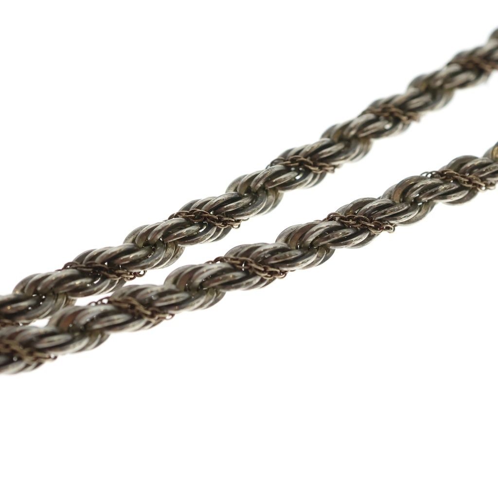 Tiffany & Co Twist Loop Necklace Snake Chain Silver Gold 14k — view 4