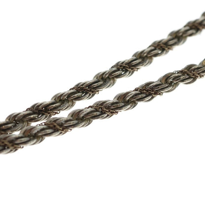 Tiffany & Co Twist Loop Necklace Snake Chain Silver Gold 14k — view 4