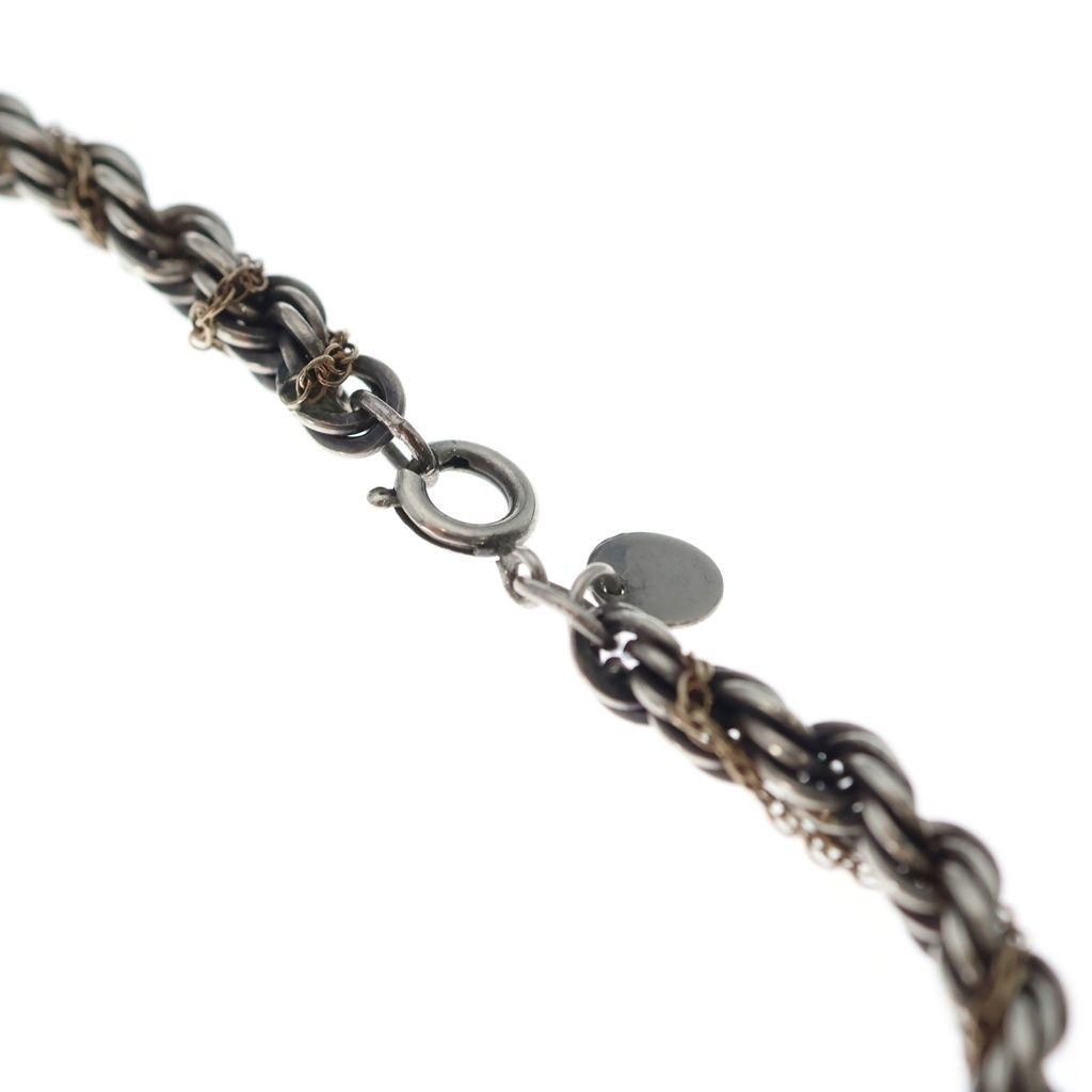 Tiffany & Co Twist Loop Necklace Snake Chain Silver Gold 14k — view 3