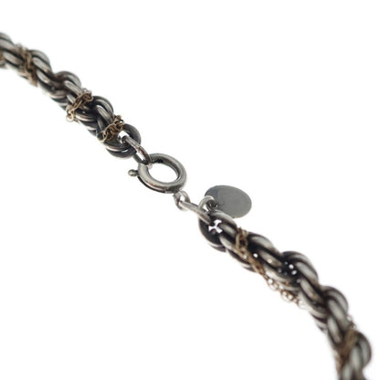 Tiffany & Co Twist Loop Necklace Snake Chain Silver Gold 14k — view 3
