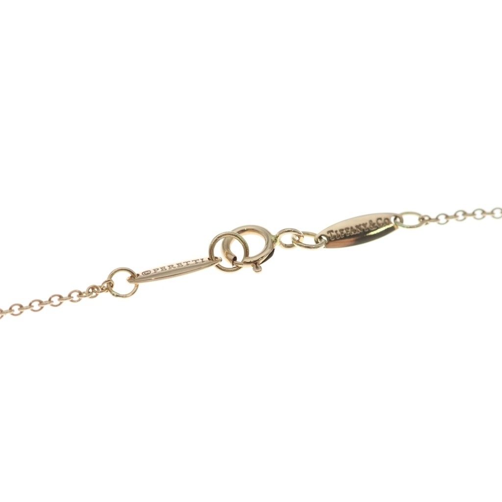 Tiffany & Co Elsa Peretti Open Heart Pendant Chain Pink Gold — view 4