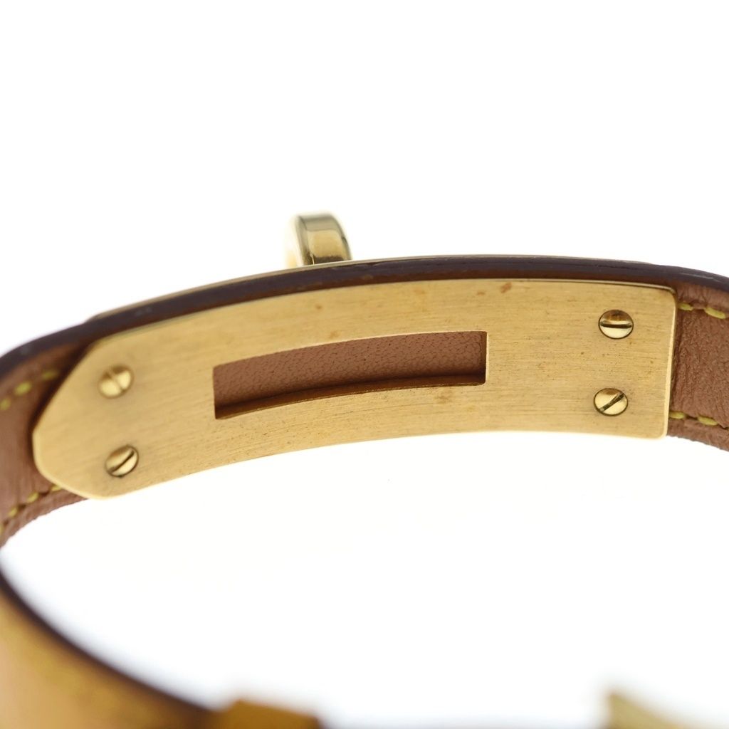 Hermes Kelly Double Tour Leather Belt Yellow Gold — view 5