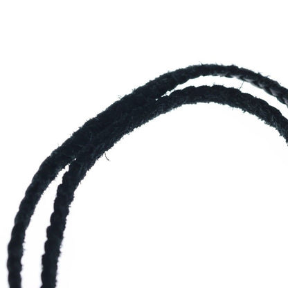 Chrome Hearts Leather Braid Lipstongue Lip and Tan Necklace Black Silver — view 5