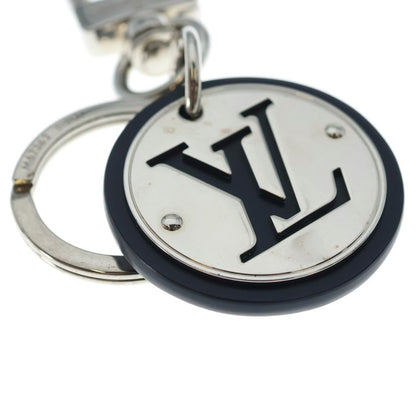 Louis Vuitton Porte Cles LV Circle Bag Charm Key Holder Key Ring Black Silver — view 5