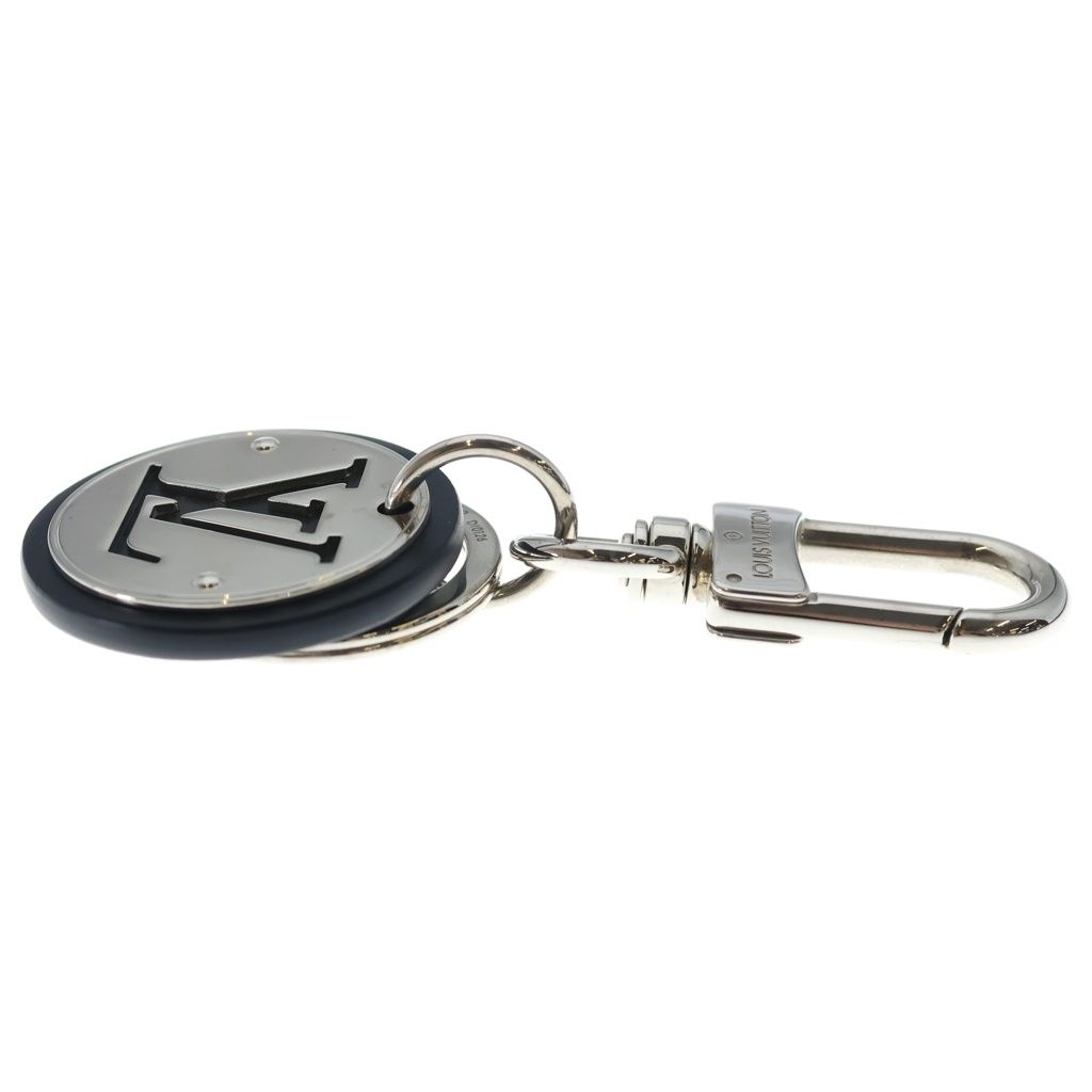 Louis Vuitton Porte Cles LV Circle Bag Charm Key Holder Key Ring Black Silver — view 3