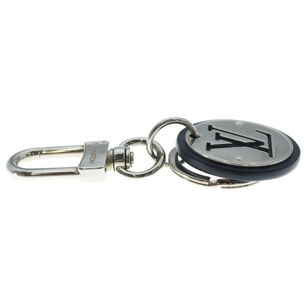 Louis Vuitton Porte Cles LV Circle Bag Charm Key Holder Key Ring Black Silver — view 4