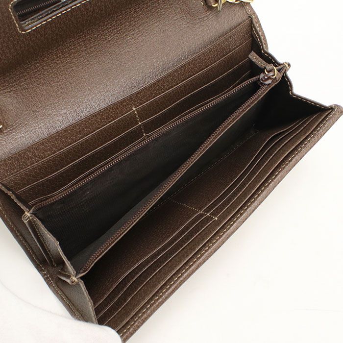 Gucci Ophidia Chain Wallet GG Supreme Leather — view 3