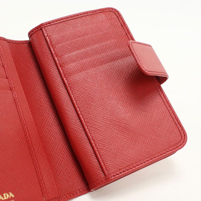 Prada Saffiano Leather Bifold Wallet — view 7