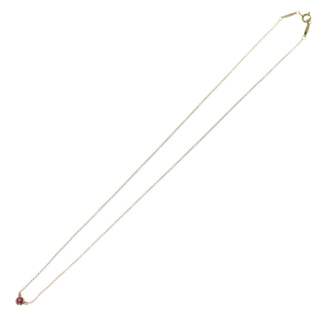 Tiffany & Co Color by the Yard Necklace Ruby 18k Yellow Gold — view 2