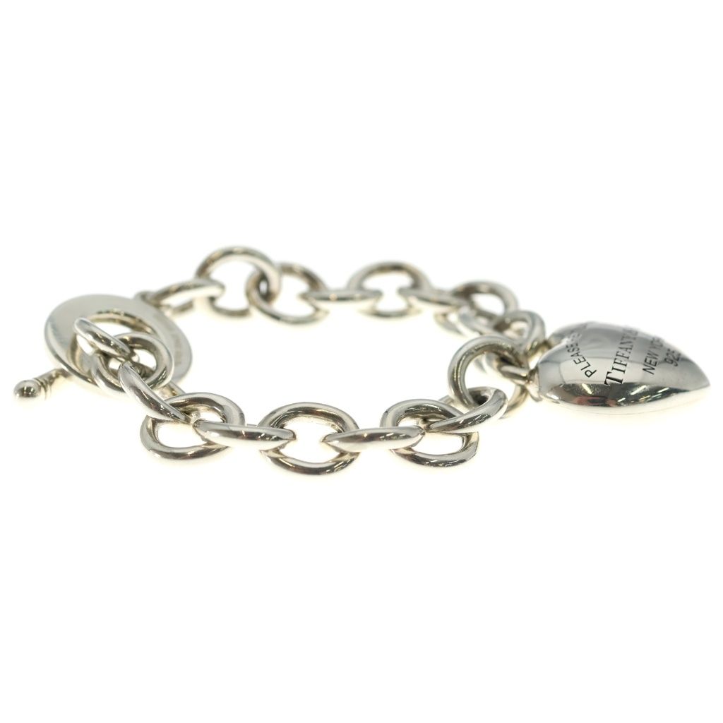 Tiffany & Co Return to Full Heart Toggle Bracelet Chain Silver — view 3