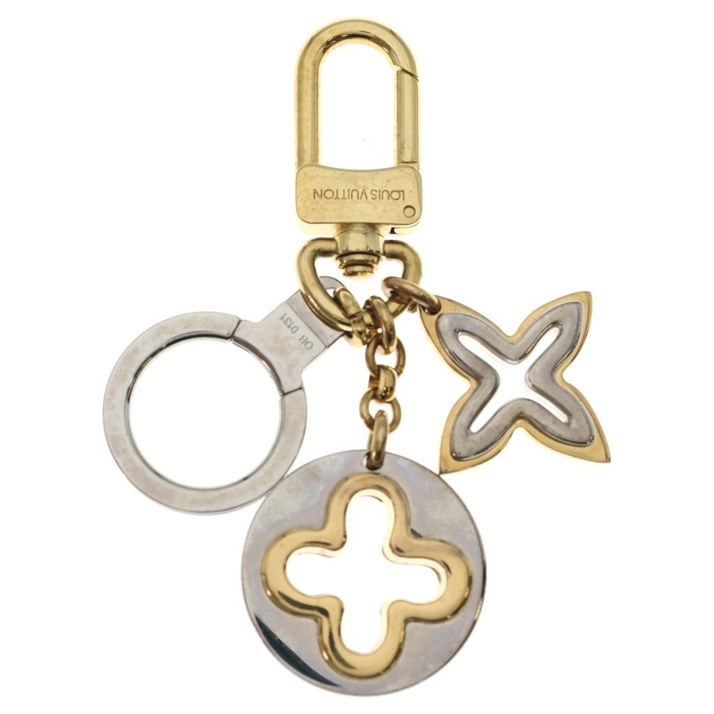 Louis Vuitton Porte Claire Insolence Metallic Key Holder Silver Gold